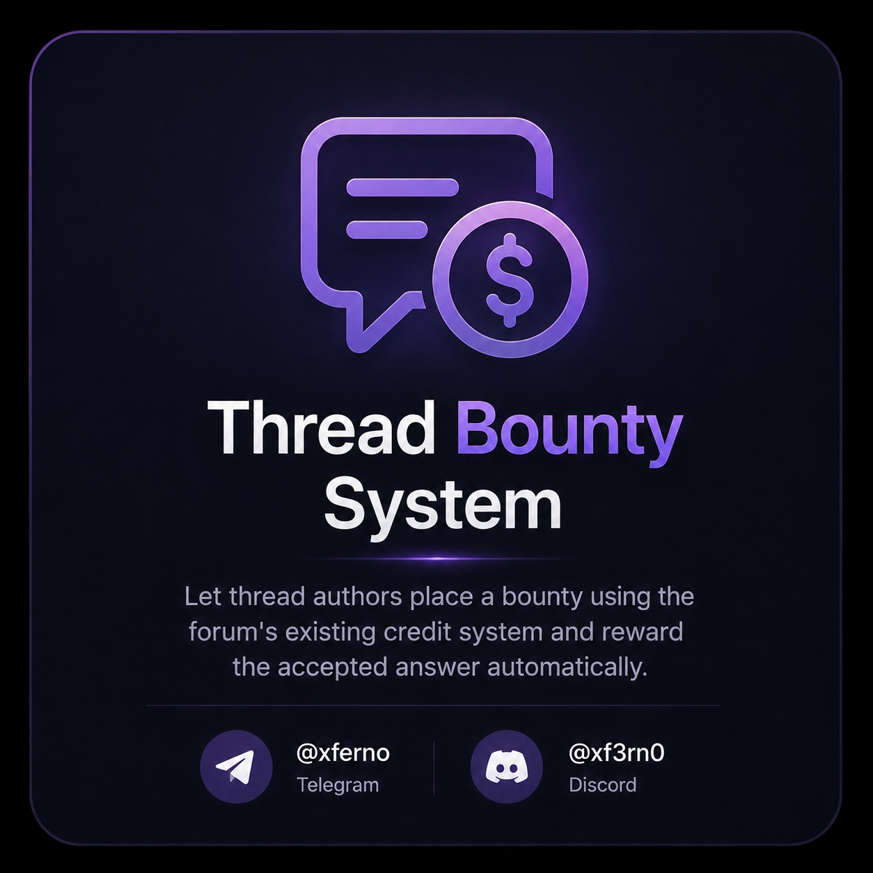 Thread Bounty System Mybb Premium Plugin